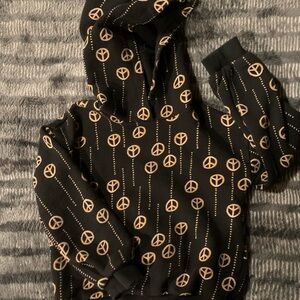 Nordstrom by Christina Martinez Peace Print Pullover Hoodie Size 5